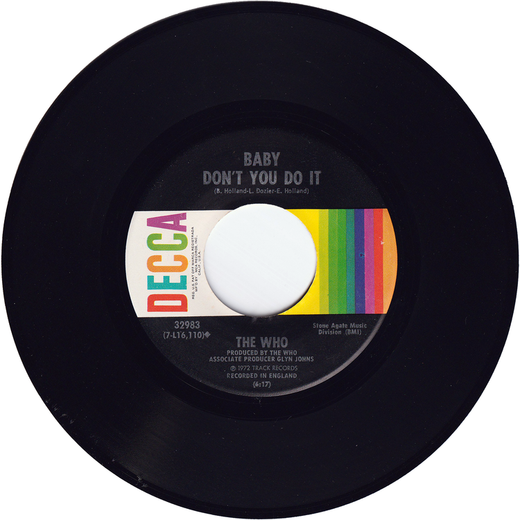 The Who - Join Together / Baby Don't You Do It