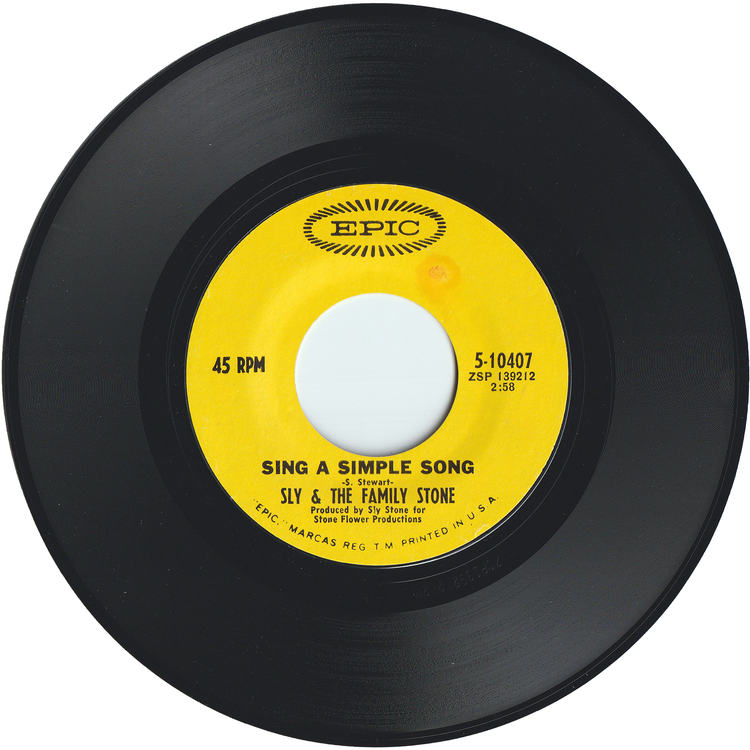 Sly & The Family Stone - Everyday People / Sing A Simple Song [Styrene, Pitman Pressing]