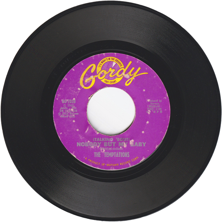 The Temptations - My Girl / Nobody But My Baby [Styrene, Monarch Pressing]