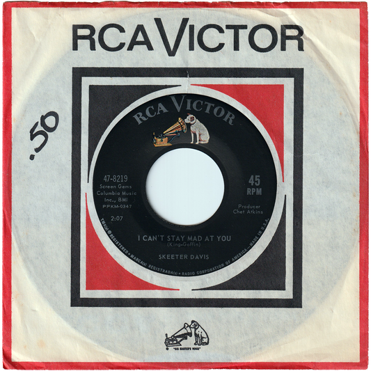 Skeeter Davis - I Can't Stay Mad At You / It Was Only A Heart [Indianapolis Pressing]