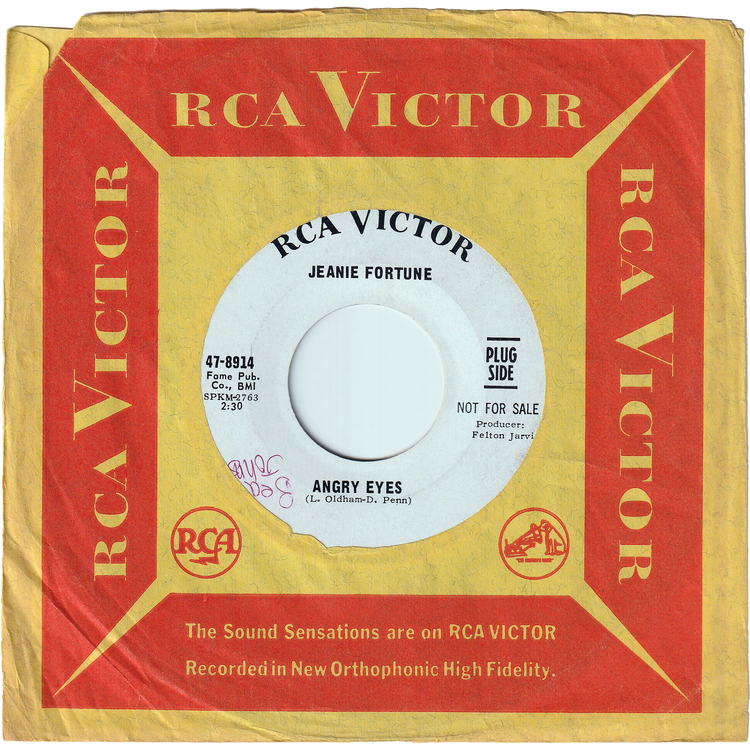 Jeanie Fortune - Angry Eyes / Keep Me [Promo]