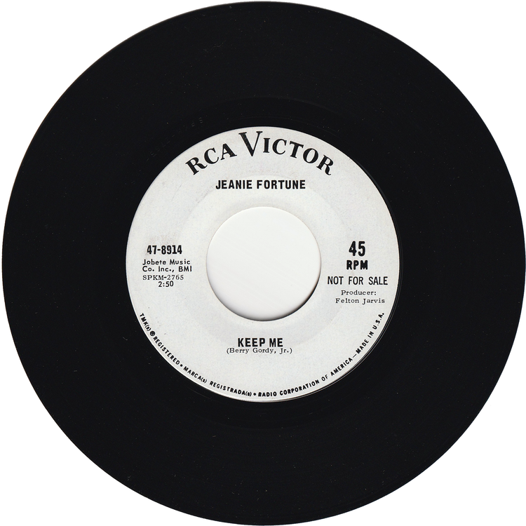 Jeanie Fortune - Angry Eyes / Keep Me [Promo]