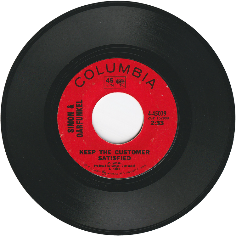 Simon & Garfunkel - Bridge Over The Troubled Water / Keep The Customer Satisfied [Styrene, Terre Haute Pressing]