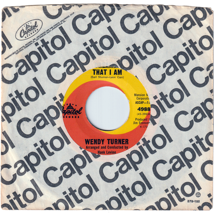 Wendy Turner - Dreamer That I Am / Joanie