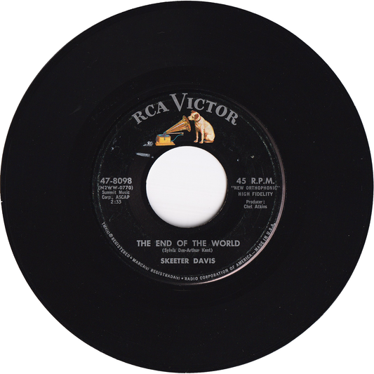 Skeeter Davis - The End Of The World / Somebody Loves You [Hollywood Pressing]