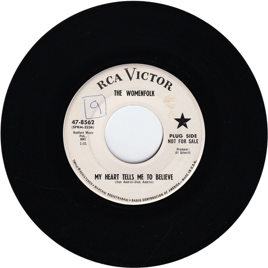 The Womenfolk - My Heart Tells Me To Believe / The Way I Feel [Promo]