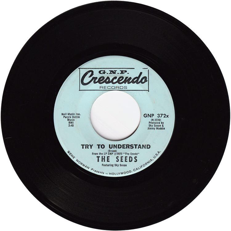 The Seeds - Pushin' Too Hard / Try To Understand [Vinyl, Hollywood Pressing]
