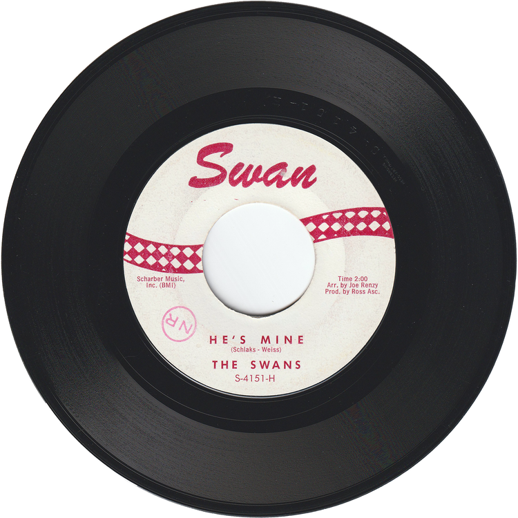 The Swans - He's Mine / You Better Be A Good Girl Now [Styrene, Monarch Pressing]