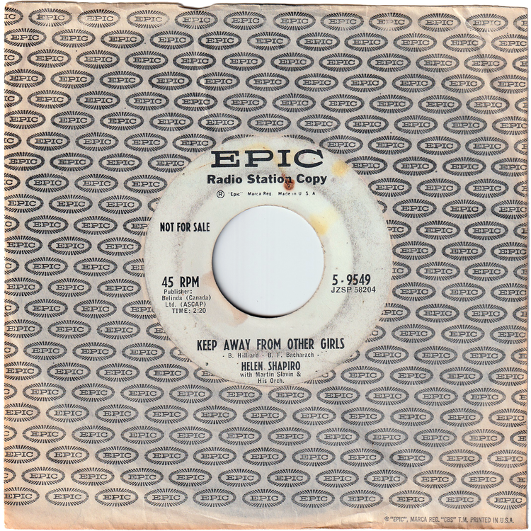 Helen Shapiro - Keep Away From Other Girl / Little Miss Lonely [Promo]