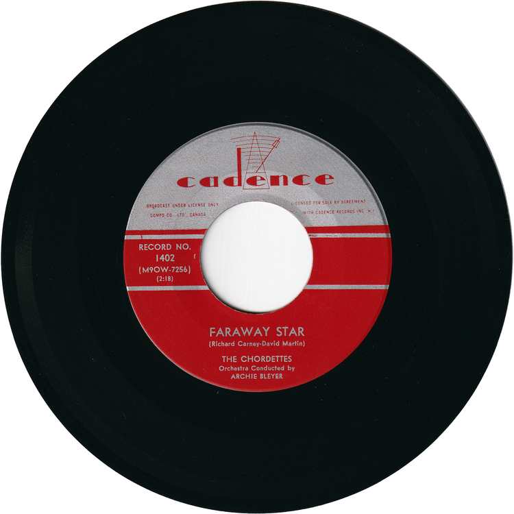 The Chordettes - Never On Sunday / Faraway Star [Canada]