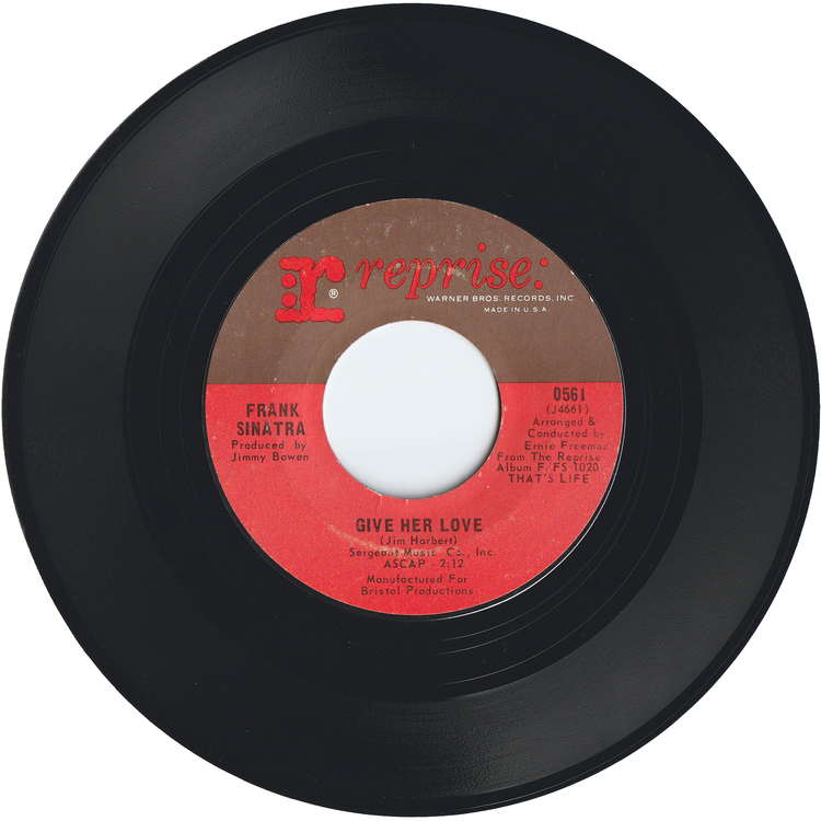 Nancy Sinatra & Frank Sinatra - Somethin' Stupid / Give Her Love [Styrene, Santa Maria Pressing]