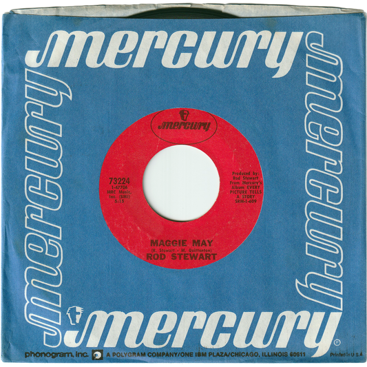 Rod Stewart - Maggie May / Reason To Believe [Styrene, Red Label, 1st Pressing]