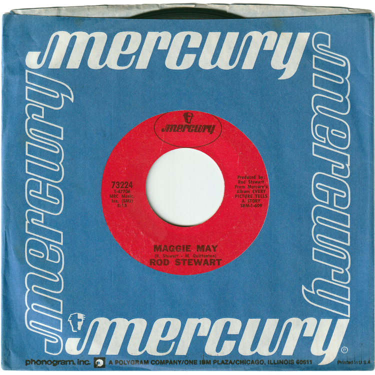 Rod Stewart - Maggie May / Reason To Believe [Styrene, Red Label, 1st Pressing]