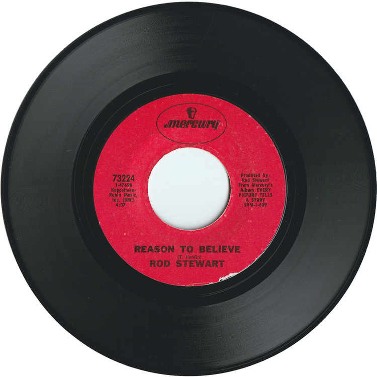 Rod Stewart - Maggie May / Reason To Believe [Styrene, Red Label, 1st Pressing]