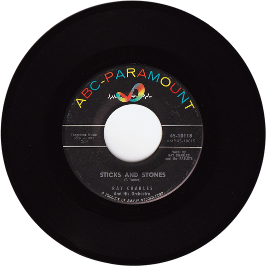 Ray Charles - Sticks & Stones / Worried Life Blues