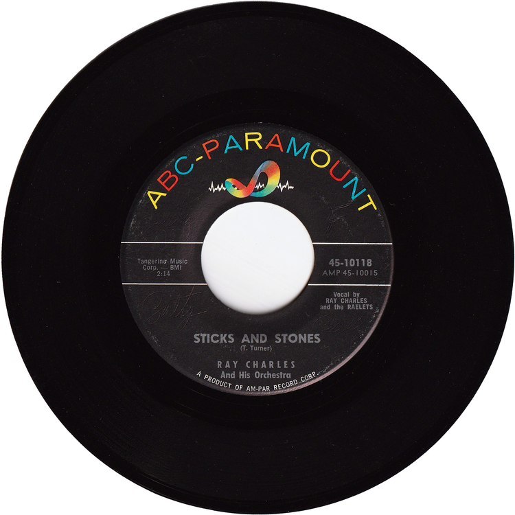 Ray Charles - Sticks & Stones / Worried Life Blues