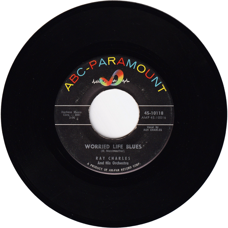 Ray Charles - Sticks & Stones / Worried Life Blues