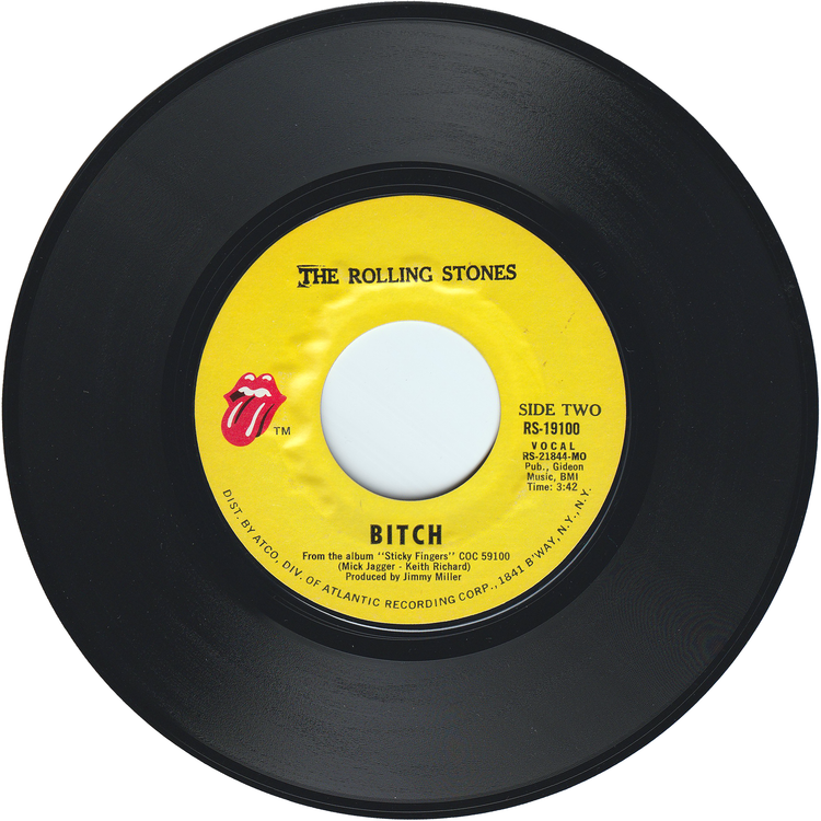 The Rolling Stones - Brown Sugar / Bitch [Styrene, MO - Monarch Pressing]