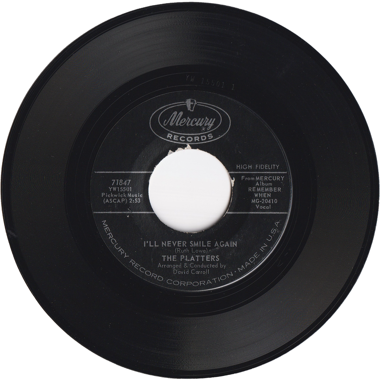 The Platters - You Don't Say / I'll Never Smile Again
