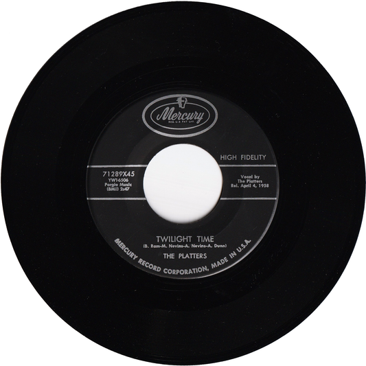 The Platters - Twilight Time / Out Of My Mind