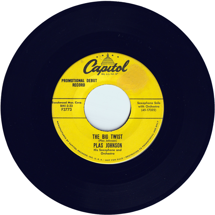 Plas Johnson - The Big Twist / Come Rain Or Come Shine [Promo]