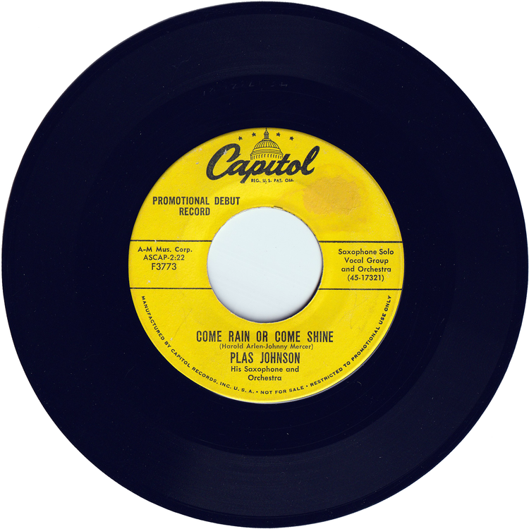 Plas Johnson - The Big Twist / Come Rain Or Come Shine [Promo]