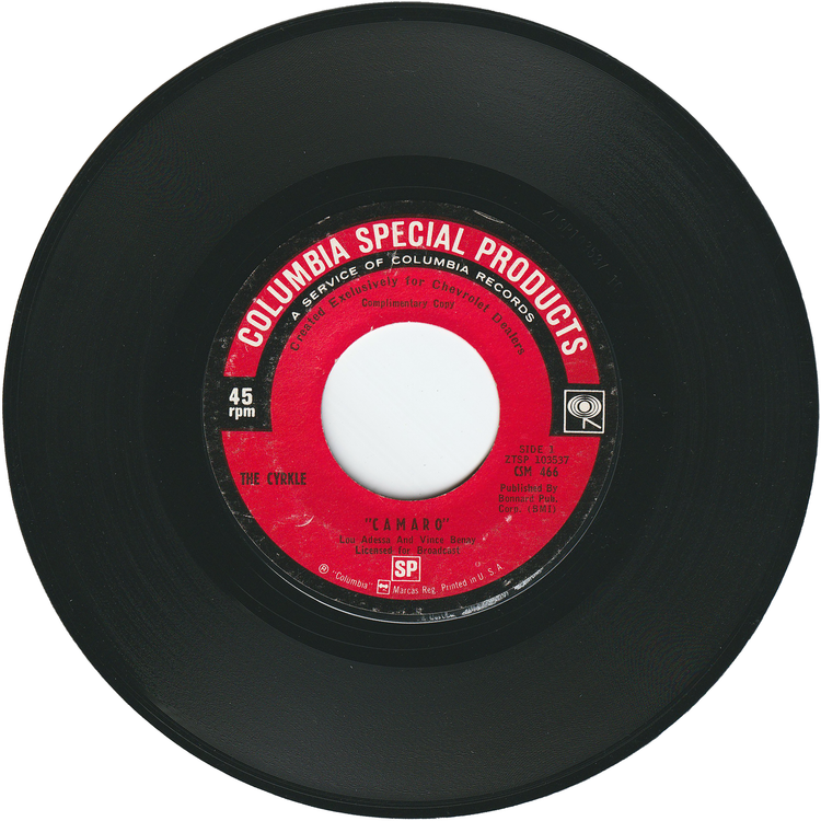 Paul Revere & The Raiders - SS 396 / The Cyrkle - Camaro