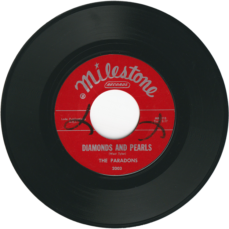 The Paradons - Diamonds & Pearls / I Want Love [1st.press, Maroon Label]