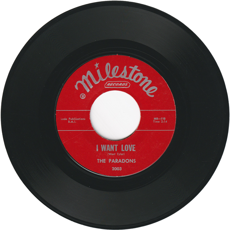 The Paradons - Diamonds & Pearls / I Want Love [1st.press, Maroon Label]