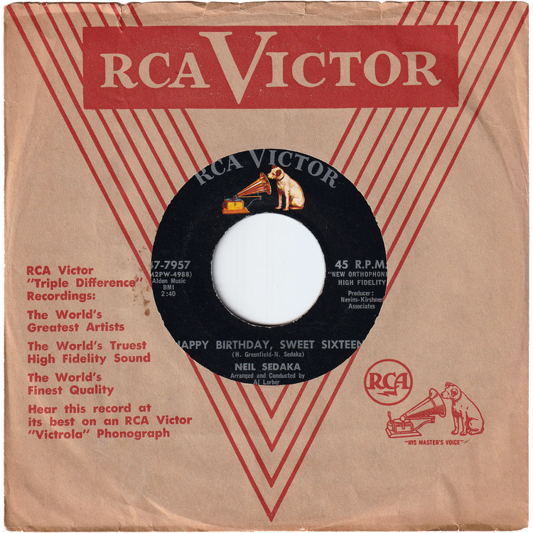 Neil Sedaka - Happy Birthday, Sweet Sixteen / Don't Lead Me On