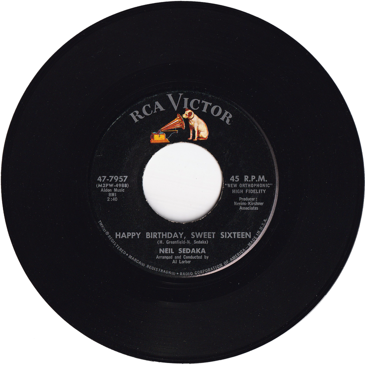 Neil Sedaka - Happy Birthday, Sweet Sixteen / Don't Lead Me On