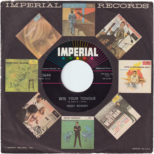 Teddy Rooney - Bite Your Tongue / After The Dance