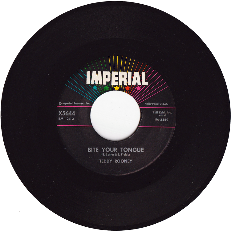 Teddy Rooney - Bite Your Tongue / After The Dance