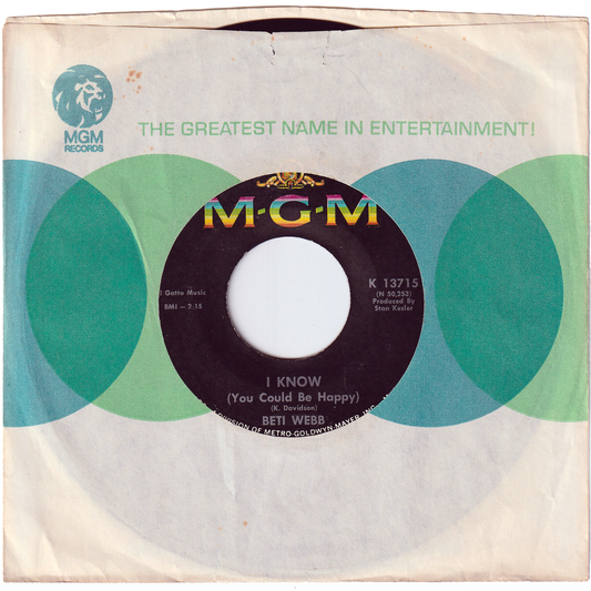 Beti Webb - I Know (You Could Be Happy) / I Have, I Have