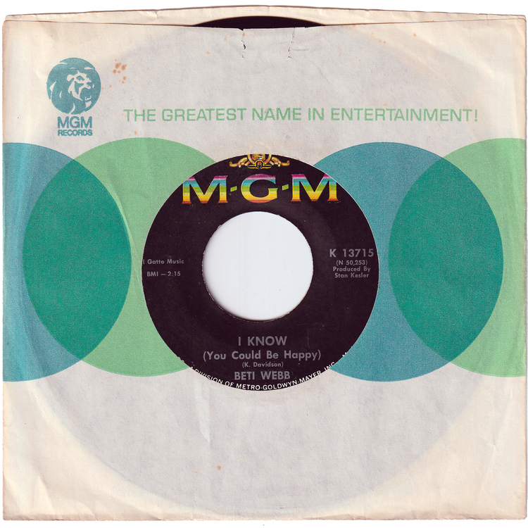 Beti Webb - I Know (You Could Be Happy) / I Have, I Have