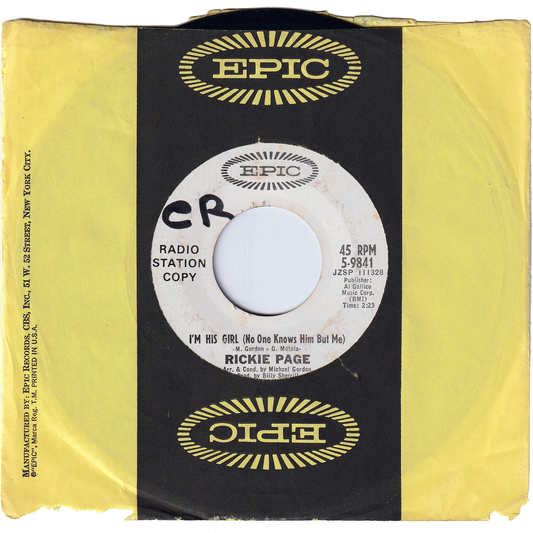 Rickie Page - I'm His Girl (No One Knows Him But Me) / I Cry Inside [Promo]