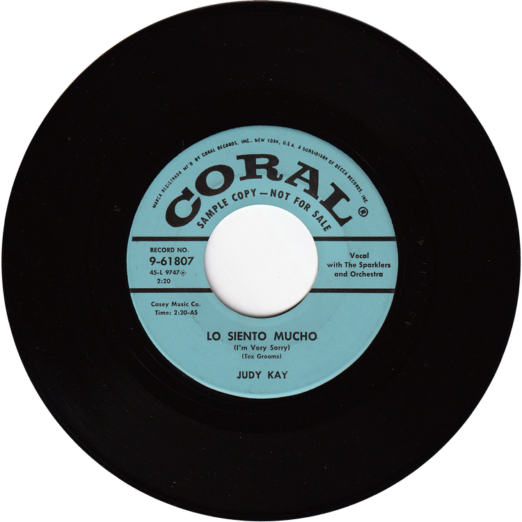 Judy Kay - New Sally Goodin / Lo Siento Mucho (I'm Very Sorry) [Promo]
