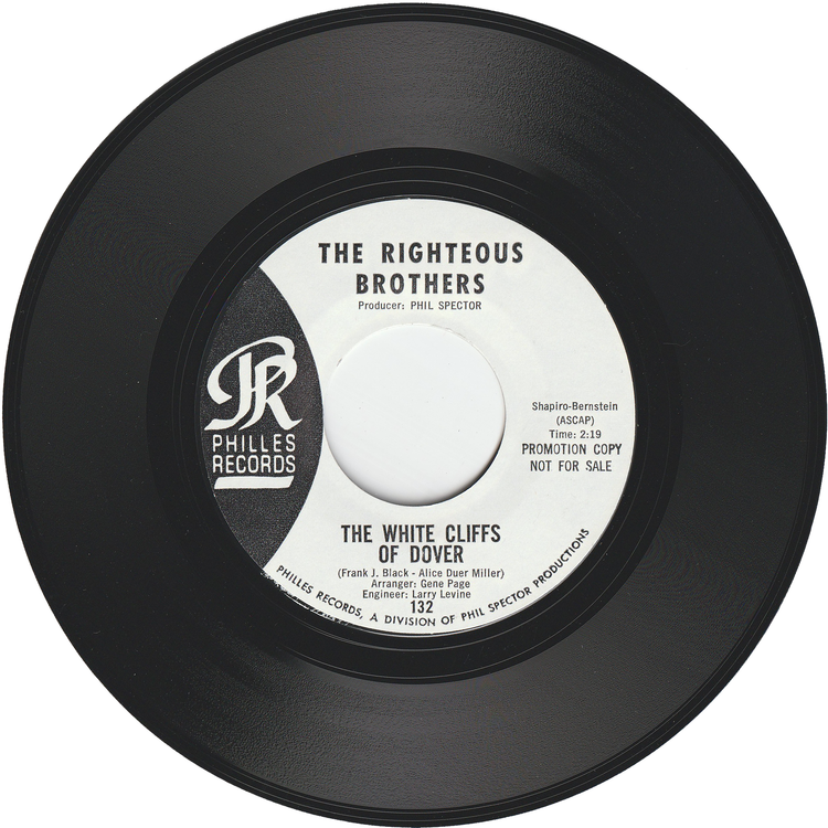 The Righteous Brothers - The White Cliffs Of Dover / She's Mine, All Mine [Promo, w/PS]