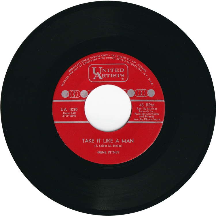 Gene Pitney - (The Man Who Shot) Liberty Valance / Take It Like A Man [Canada]