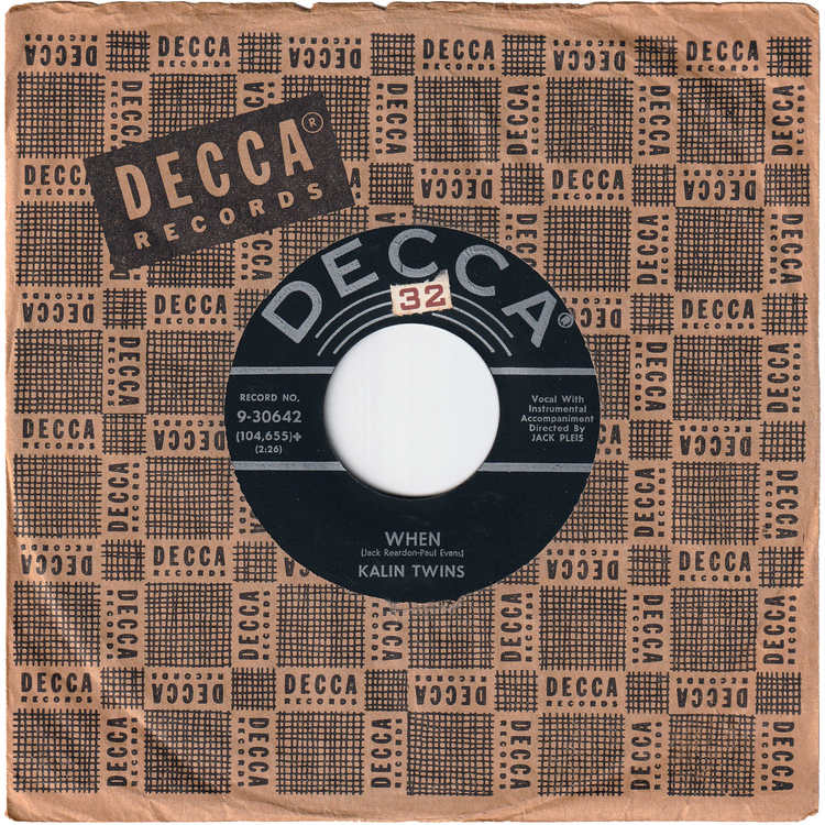 Kalin Twins - When / Three O'Clock Thrill