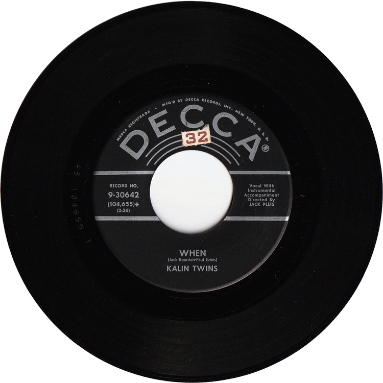 Kalin Twins - When / Three O'Clock Thrill