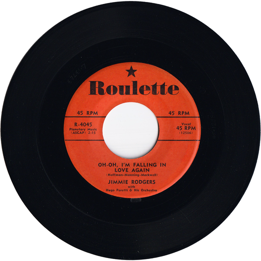 Jimmie Rodgers - Oh-Oh, I'm Falling In Love Again / The Long Hot Summer [Orange Label]