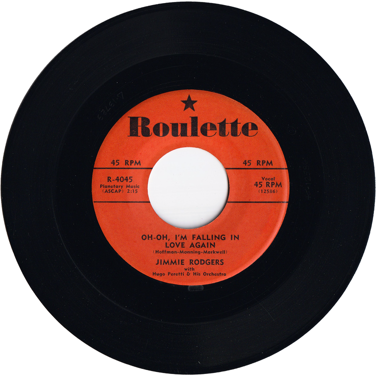 Jimmie Rodgers - Oh-Oh, I'm Falling In Love Again / The Long Hot Summer [Orange Label]