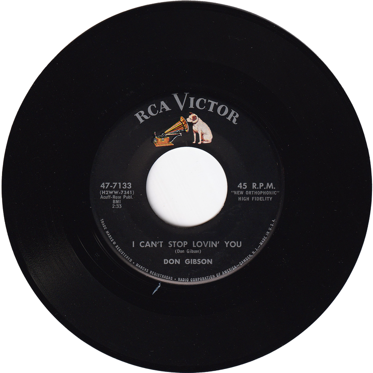 Don Gibson - Oh Lonesome Me / I Can't Stop Lovin' You [Indianapolis Pressing]