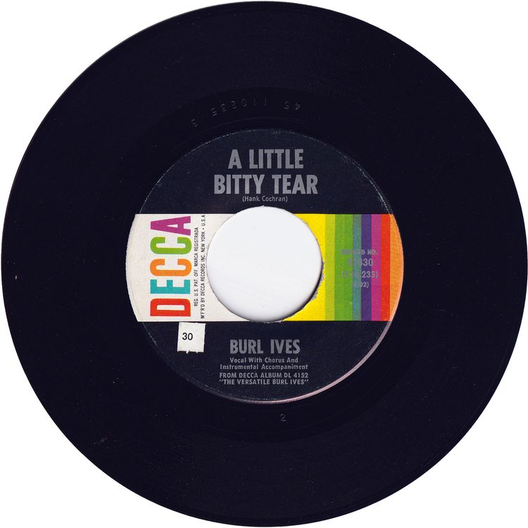 Burl Ives - A Little Bitty Tear / Shanghied