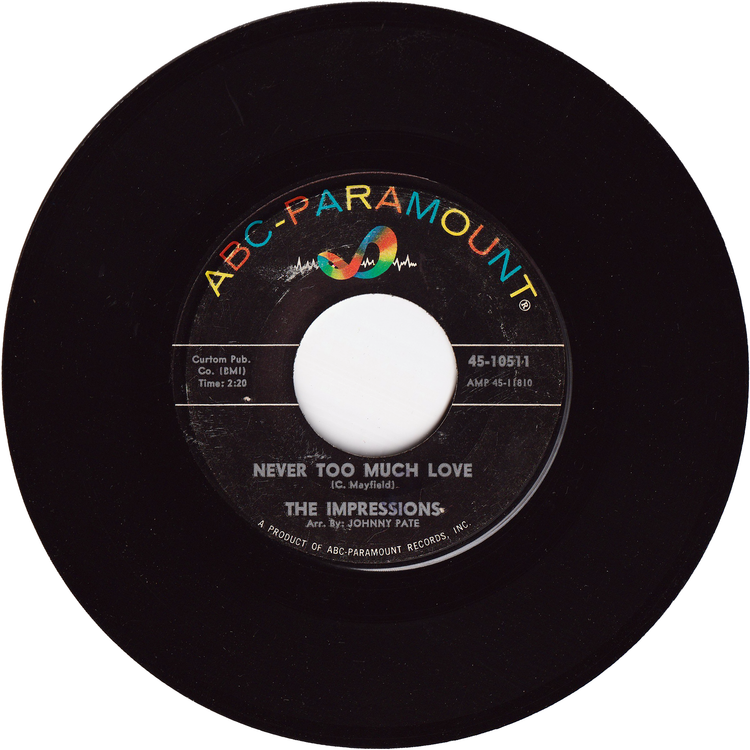 The Impressions - Talking About My Baby / Never Too Much Love