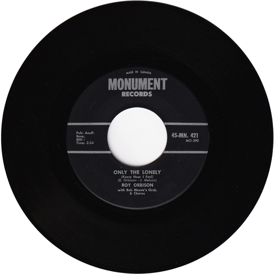 Roy Orbison - Only The Lonely (Know How I Feel) / Here Comes That Song Again [Canada]
