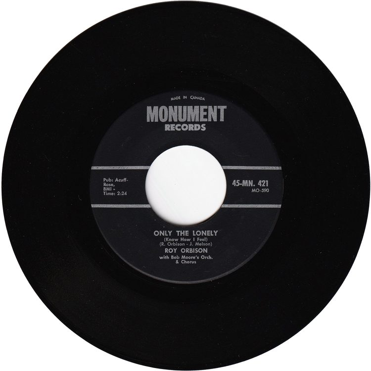 Roy Orbison - Only The Lonely (Know How I Feel) / Here Comes That Song Again [Canada]
