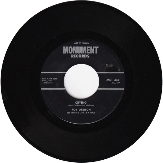 Roy Orbison - Crying / Candy Man [Canada]