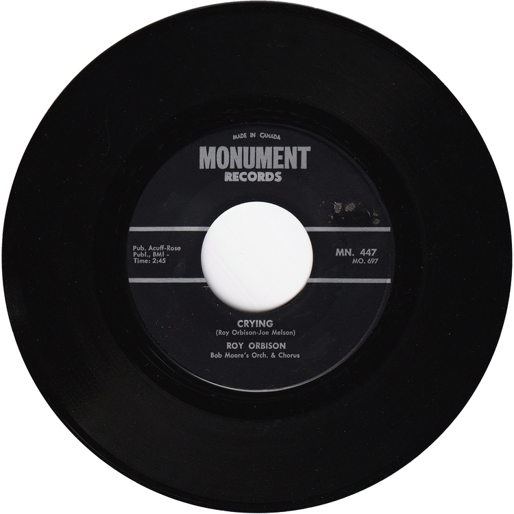 Roy Orbison - Crying / Candy Man [Canada]